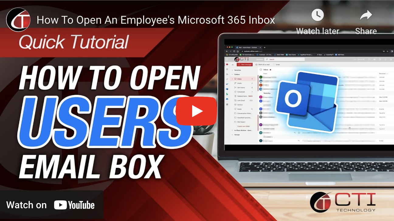 How To Open An Employee’s Microsoft 365 Inbox